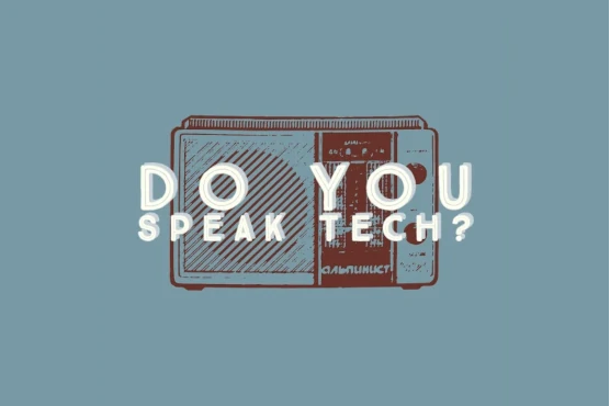 Do You Speak Tech? Blue Light Logo