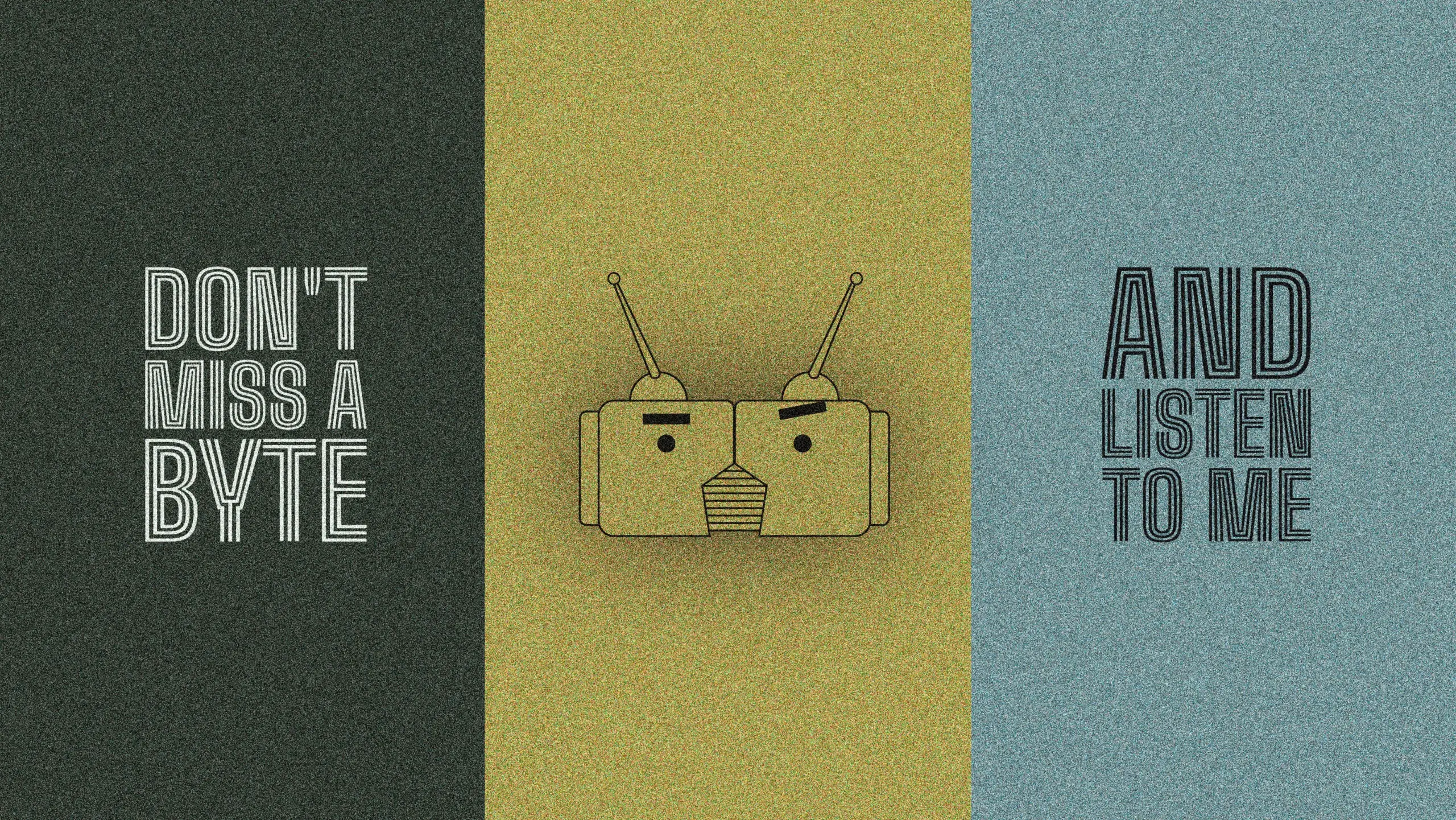 Illustration of Cocopraise's robot head flanked by "do You Speak Tech?" radio show's claim: Don't miss a Byte and listen to me