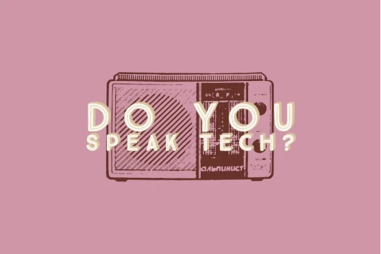 Do You Speak Tech? Pink Logo
