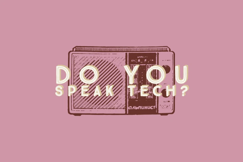 Do You Speak Tech? Pink Logo